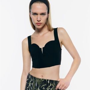 Zara black corset top